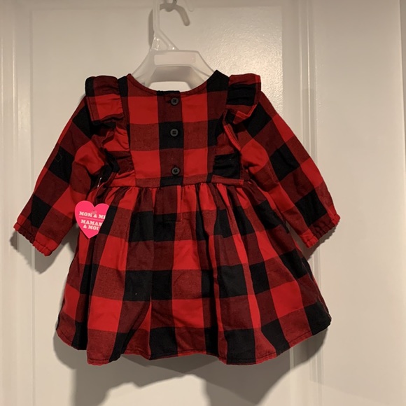 The Children’s Place, Classic Red, Ruffled Dress, with Bloomers. - Picture 5 of 8